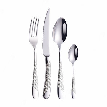 Home Tableware Cutlery Set Golden Cutlery Stainless Steel Dinner Set