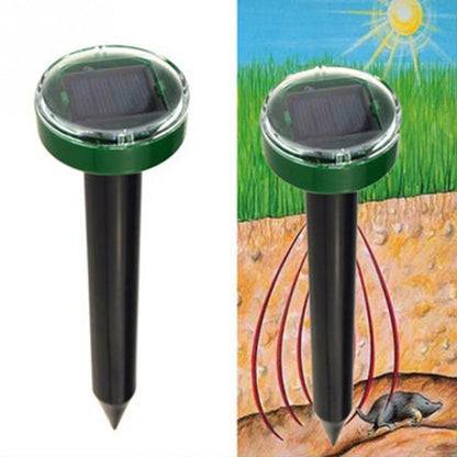 Eco-Friendly Solar Power Ultrasonic Gopher Mole