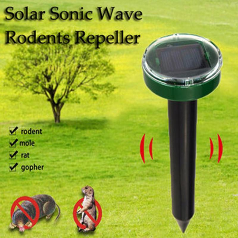 Eco-Friendly Solar Power Ultrasonic Gopher Mole