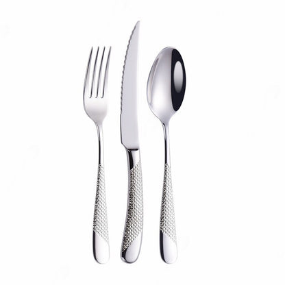 Home Tableware Cutlery Set Golden Cutlery Stainless Steel Dinner Set