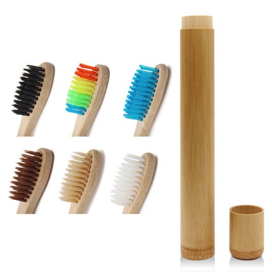 1 PCS Bamboo Toothbrush Novelty Wooden Toothbrush soft-bristle Bamboo Fibre