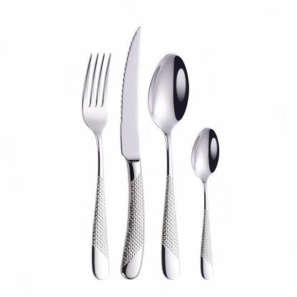 Home Tableware Cutlery Set Golden Cutlery Stainless Steel Dinner Set